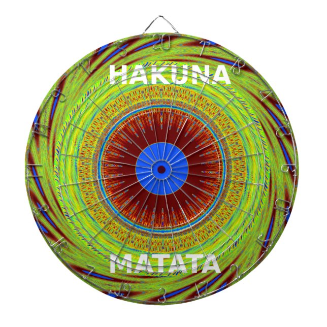 Ethnic Have a Nice Day and a Better Night Dartboard (Front)