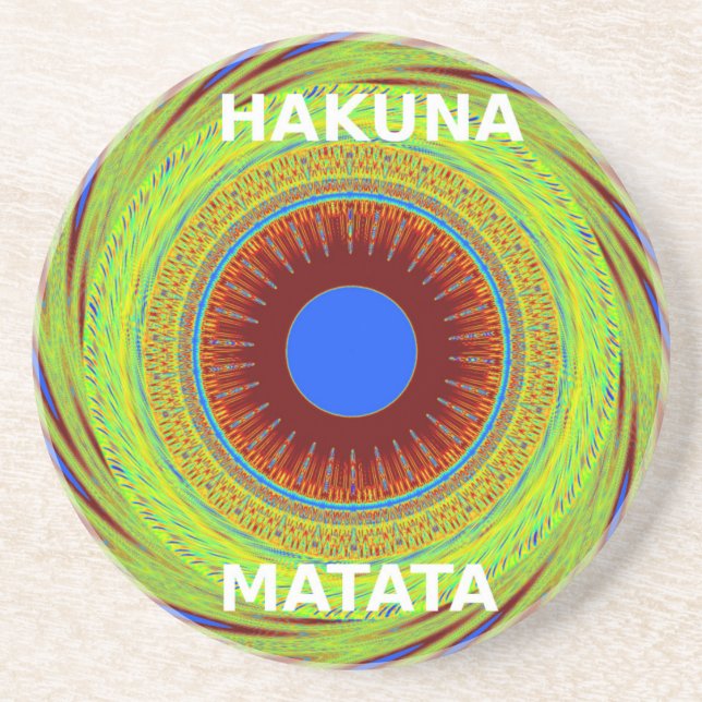 Ethnic Have a Nice Day and a Better Night Drink Coaster (Front)