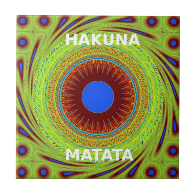 Ethnic Have a Nice Day and a Better Night Tile (Front)