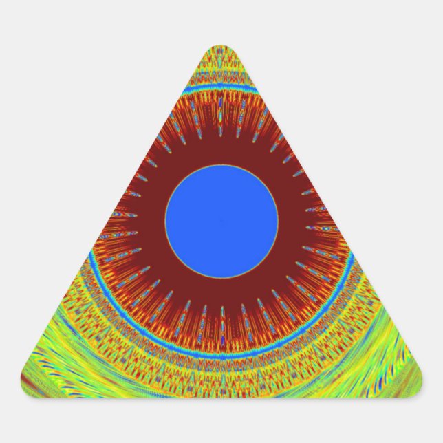 Ethnic Have a Nice Day and a Better Night Triangle Sticker (Front)