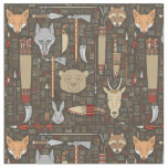 Ethnic Hunting Pattern Fabric