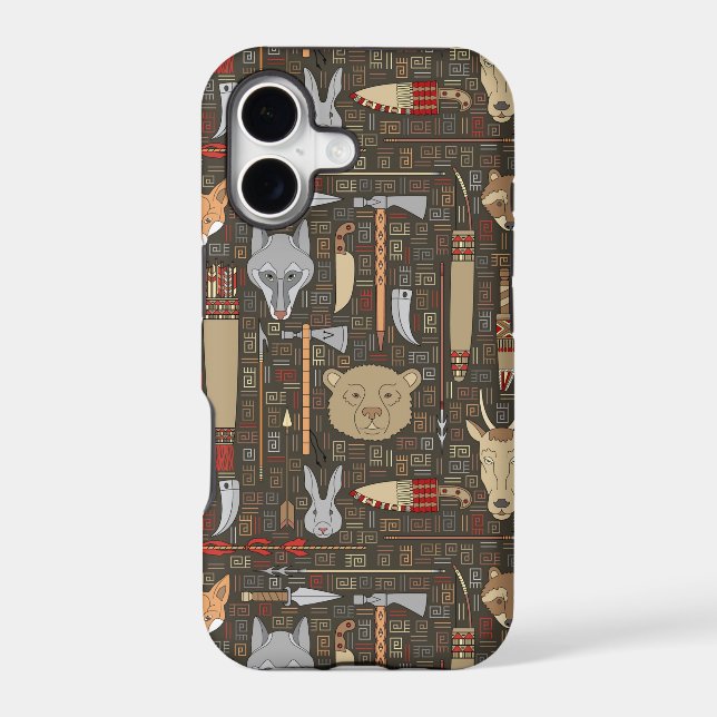 Ethnic Hunting Pattern Iphone Case (Back)