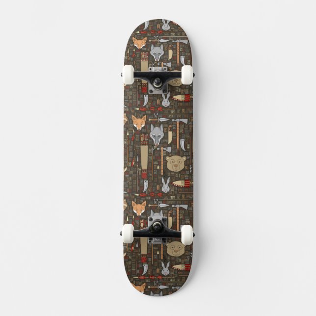 Ethnic Hunting Pattern Skateboard Deck (Front)