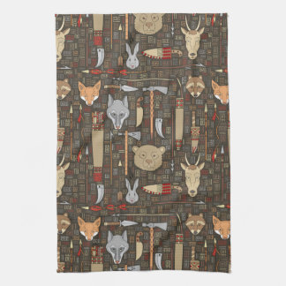 Ethnic Hunting Pattern Towel