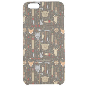 Ethnic Hunting Pattern Clear iPhone 6 Plus Case