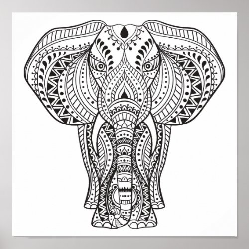 Ethnic Indian Elephant 2 Poster