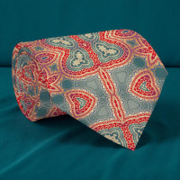 Ethnic Indian Ornate Boho Red And Teal Pattern