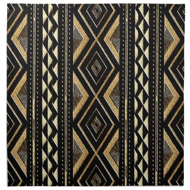 Ethnic-Inspired Design Cloth Napkin (Front)