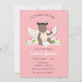Ethnic little angel baby shower invitations (Front)