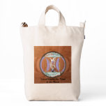Ethnic Look in Rust Tones with Your Text Duck Bag Ethnic Look in Rust Tones with Your Text Duck Bag