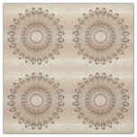 Ethnic mandala on wood background. fabric