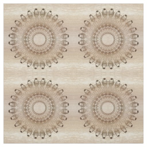 Ethnic mandala on wood background. fabric