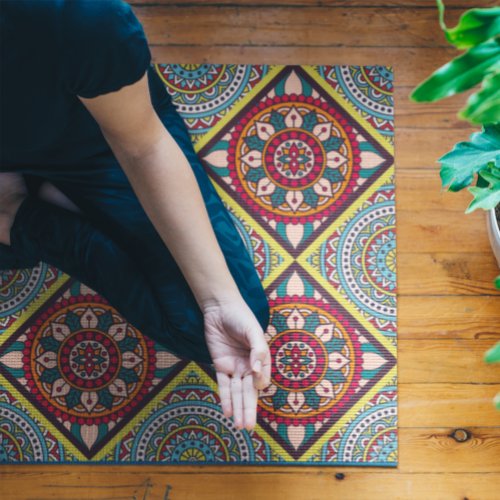 Ethnic Mandala Pattern Yoga Mat