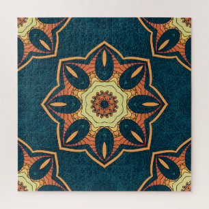 Ethnic mandala: seamless vintage pattern jigsaw puzzle