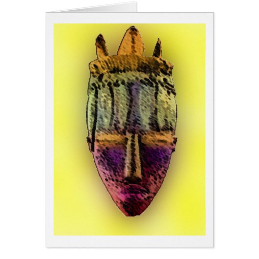 Ethnic Mask - Africa Cards (Front)