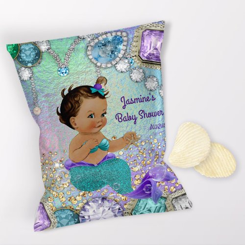Ethnic Mermaid Baby Shower Chip Bag Wrappers