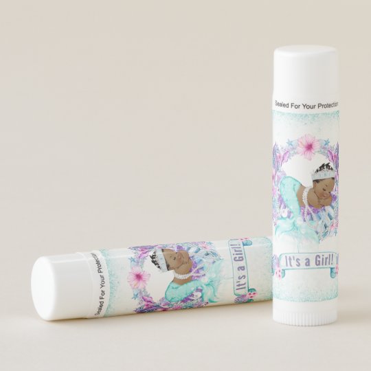 Ethnic Mermaid Baby Shower Lip Balm Favors Zazzle Com