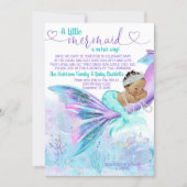 Ethnic Mermaid Mail Baby Shower Invitation (Front)
