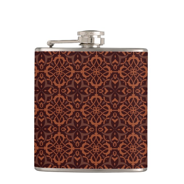 Ethnic modern geometric pattern 2 flask (Front)