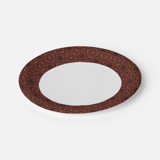 Ethnic modern geometric pattern 2 paper plates (Angled)