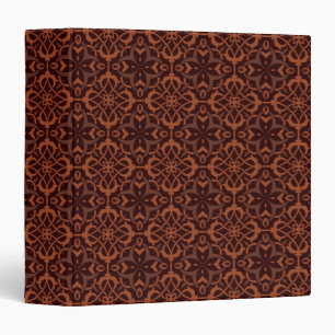 Ethnic modern geometric pattern 3 ring binder