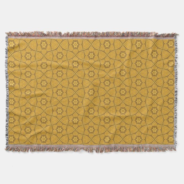 Ethnic modern geometric pattern 3 throw blanket (Front)