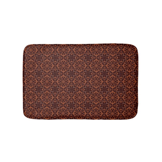 Ethnic modern geometric pattern bathroom mat (Front)