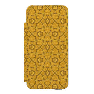 Ethnic modern geometric pattern wallet case for iPhone SE/5/5s