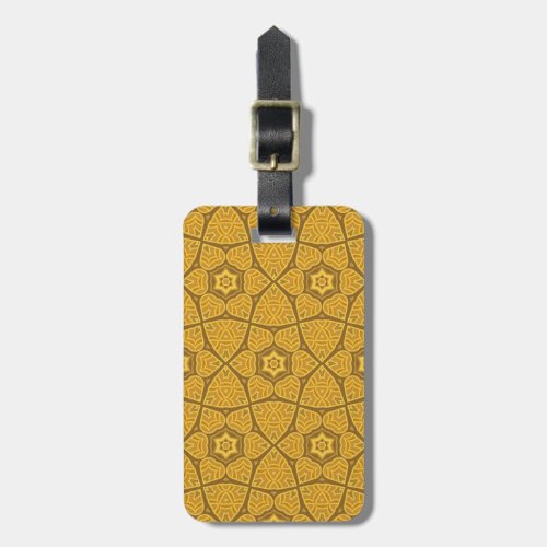 Ethnic modern geometric pattern luggage tag