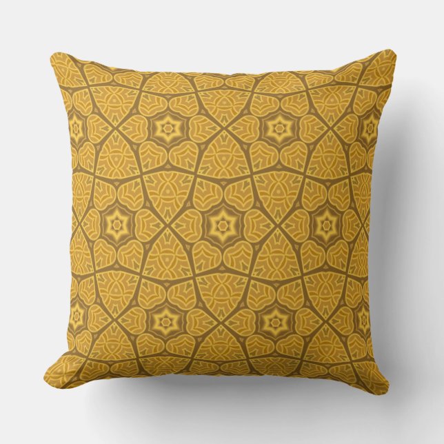 Ethnic modern geometric pattern throw pillow (Front)