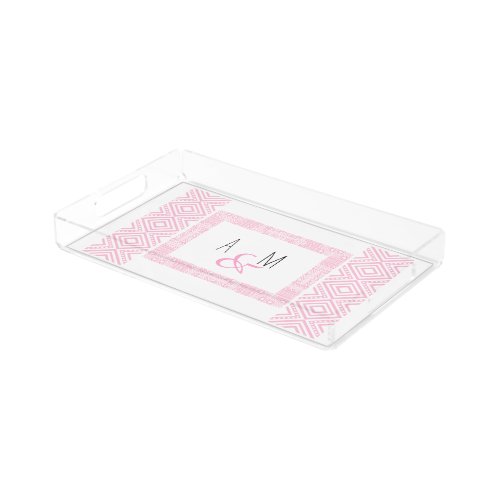 Ethnic Monogrammed Wedding Serving Tray 1