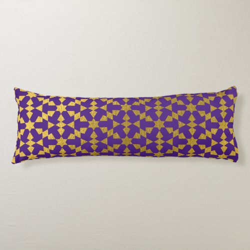 Ethnic Moroccan Geometric Mosaic Pattern  Body Pillow