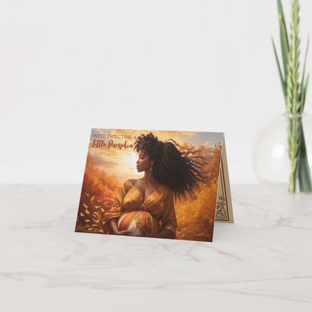 Ethnic Mother | Thankful Little Pumpkin Autumn Card (Front)