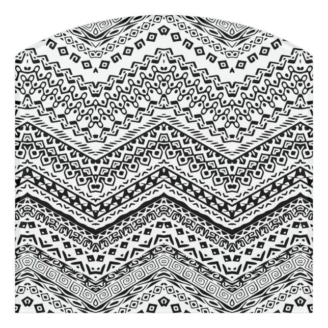 Ethnic Motifs 2 Door Sign (Contour Front)