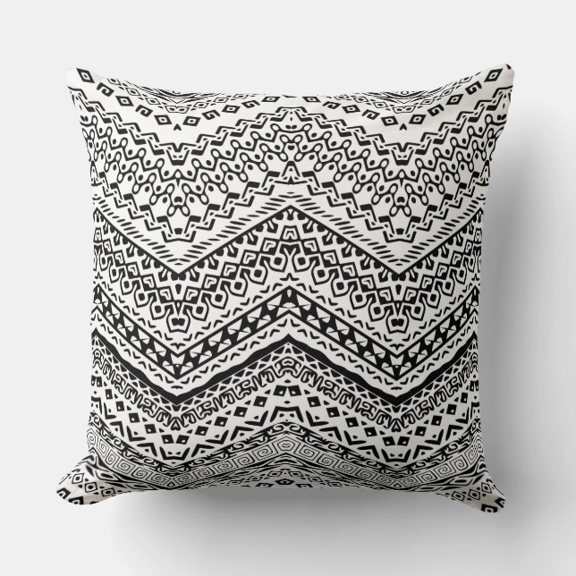 Ethnic Motifs 2 Throw Pillow (Front)