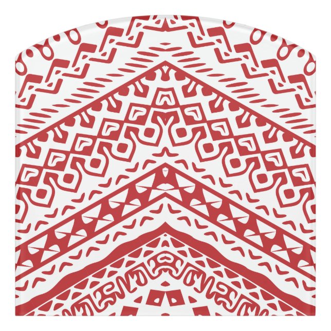 Ethnic Motifs 3 Door Sign (Contour Front)