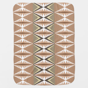 Ethnic Motifs: Elegant Folk Pattern. Baby Blanket