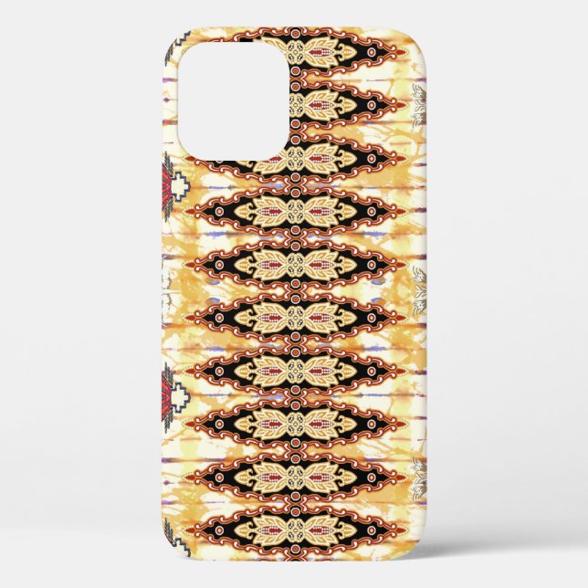 Ethnic Mughal: floral digital pattern Case-Mate iPhone Case (Back)