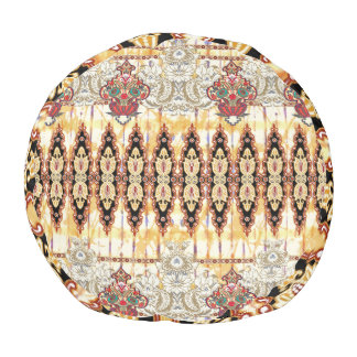 Ethnic Mughal: floral digital pattern Pouf
