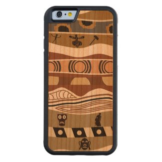 Ethnic Native Pattern Carved® Cherry iPhone 6 Bumper