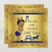 Ethnic Once Upon a Time Prince Baby Shower Invitation (Front/Back)