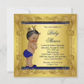 Ethnic Once Upon a Time Prince Baby Shower Invitation (Back)
