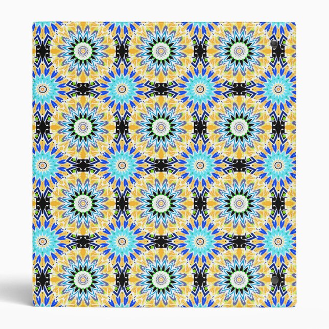 Ethnic ornament 3 ring binder (Back)