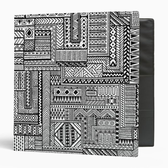 Ethnic Ornament 3 Ring Binder (Front/Inside)