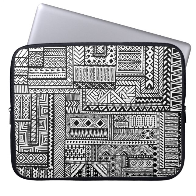 Ethnic Ornament Laptop Sleeve (Front)
