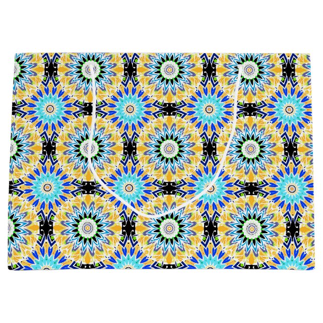 Ethnic ornament large gift bag (Front)