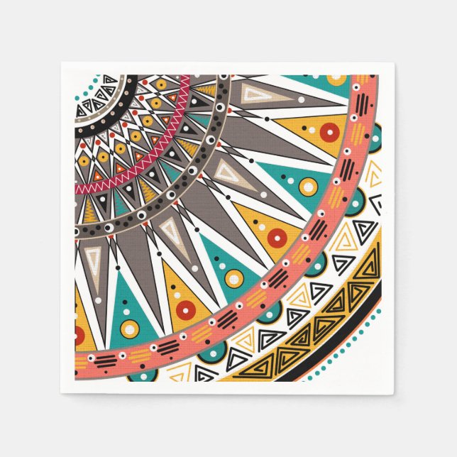 Ethnic, ornament napkins (Front)