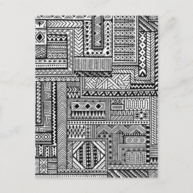 Ethnic Ornament Postcard (Front)