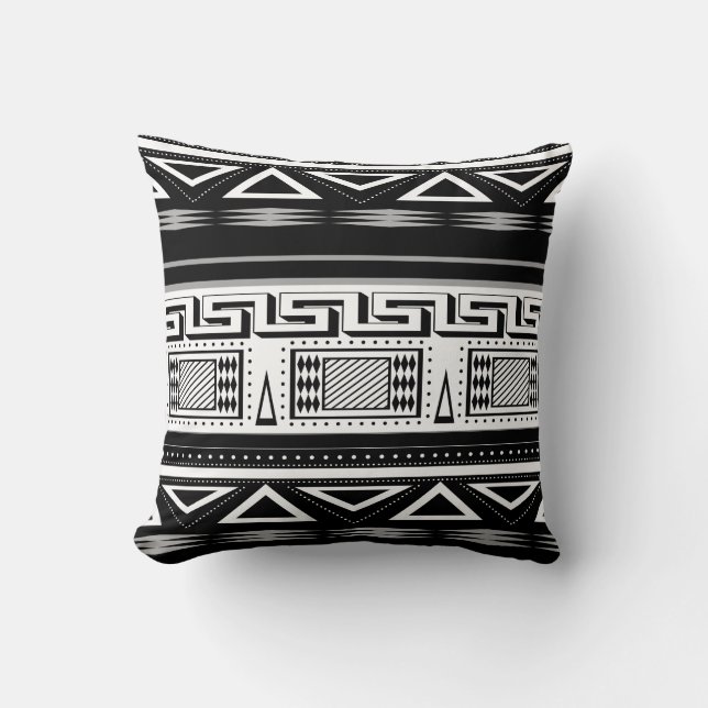 Ethnic ornament throw pillow (Front)