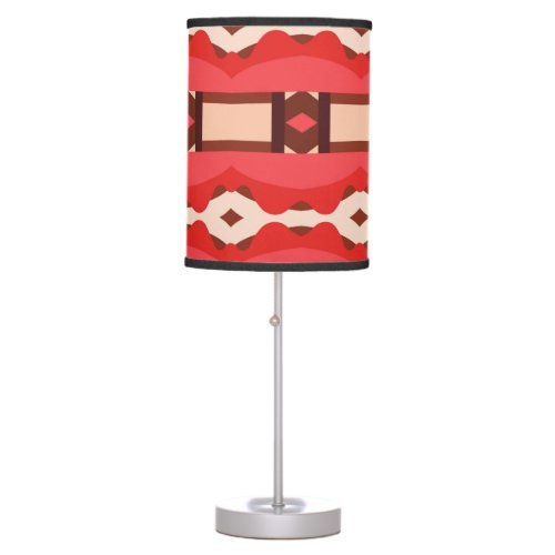 ethnic ornament tribal aztec geometric pattern table lamp